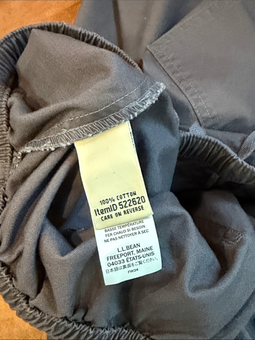 Women’s LL Bean Classic Fit Elastic Drawstring Pants in Gray Size X-Large - Picture 4 of 6